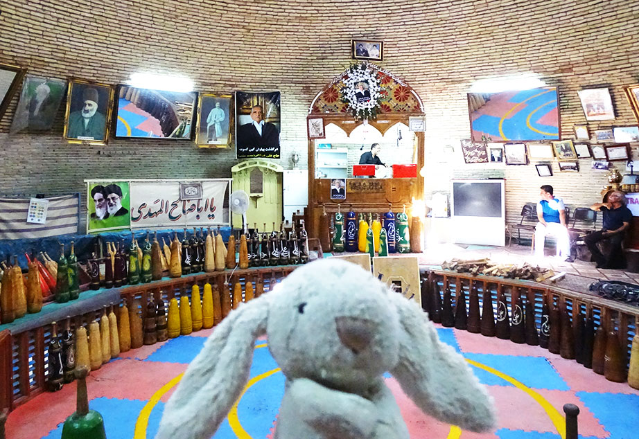 Leo's Rabbit at the Saheb A Zaman Club Zurkhaneh’, traditional Iranian gym. 