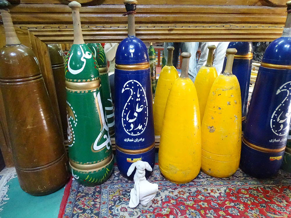 Club bells at Zurkhaneh Club in Yazd.