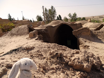 Mazraeh Kalantar, an ancient mud village in the desert near Yazd