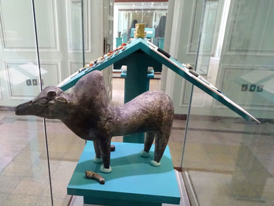Artefacts on display at Mirror and Lighting Museum in Yazd