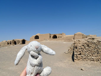 Buildings for the moaners at the base of Towers of Silence in Yazd.